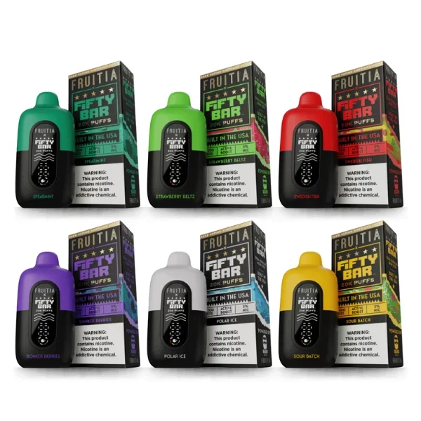 Fifty Bar x Fruitia 20,000 Puffs Disposable