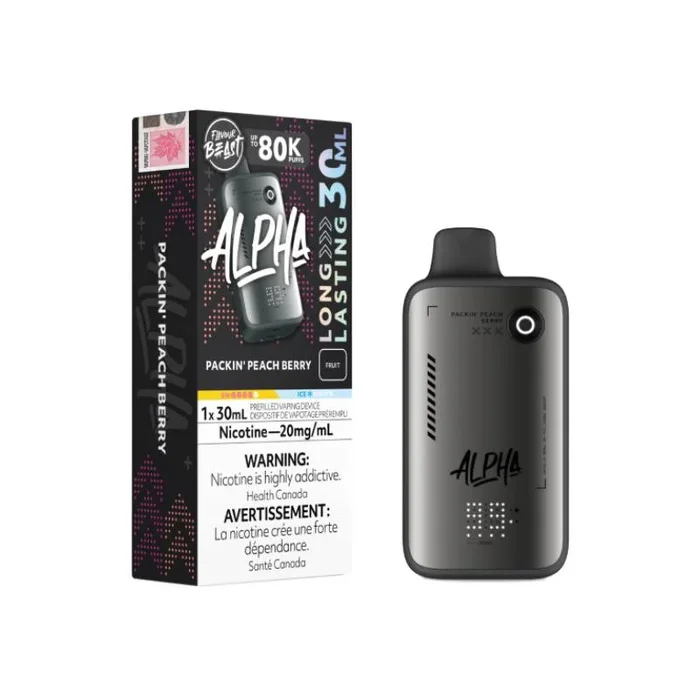 Flavour Beast – Alpha Packin’ Peach Berry 80K Disposable Vape