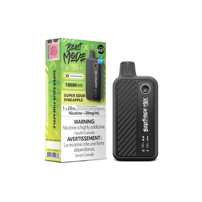 Flavour Beast – Beast Mode Max 18K Disposable: Super Sour Pineapple, 20ML