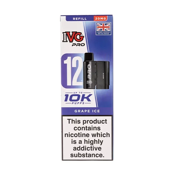 Grape Ice Pro 12 Prefilled Pod + Refill by IVG